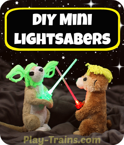 DIY Mini Lightsabers Kids Craft pin