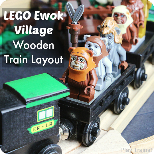 LEGO Ewok Village Set Wooden Train Layout square 540