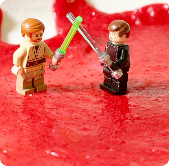 Obi-Wan-and-Anakin-battle-on-Mustafar-created-with-molten-lava-slime-for-kids