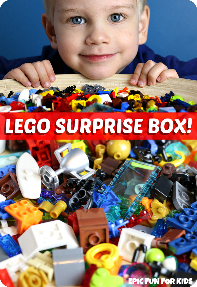 LEGO Suprise Box -- a fun way to inspire your child's creativity with Lego building!